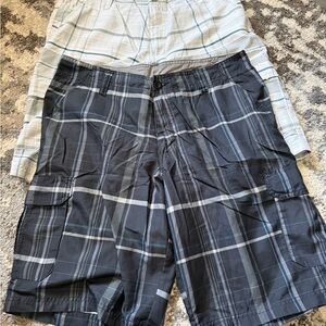 2 pair Burnside Striped Casual Shorts